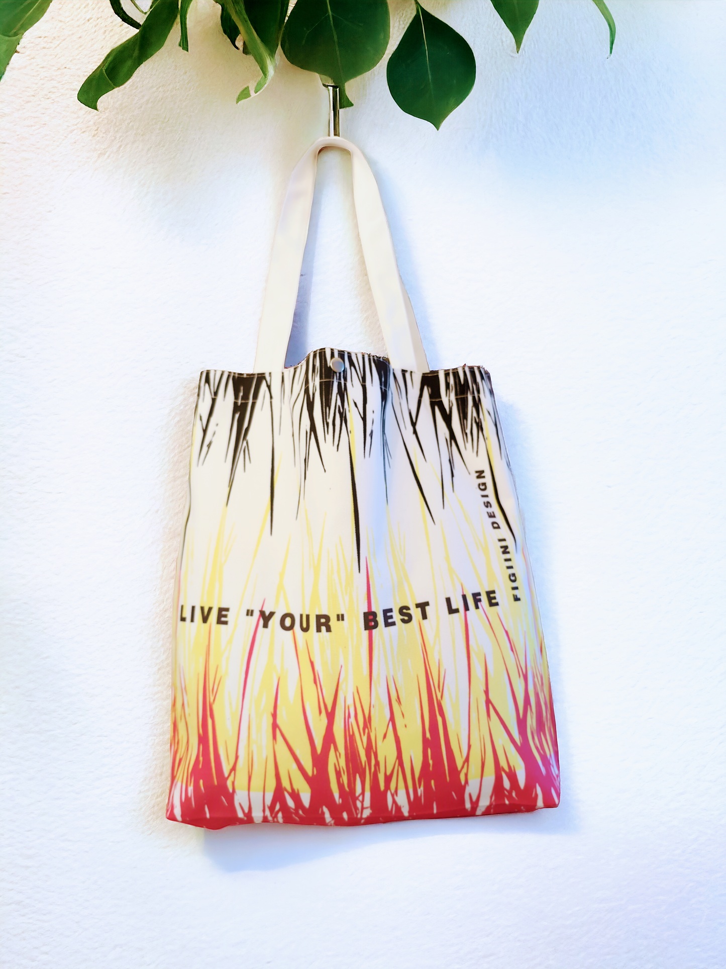 Canvas shopper tote - LIFE