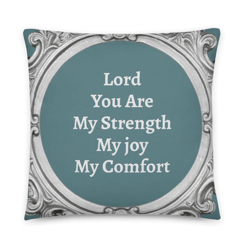 Cushion - You are - dusky blue