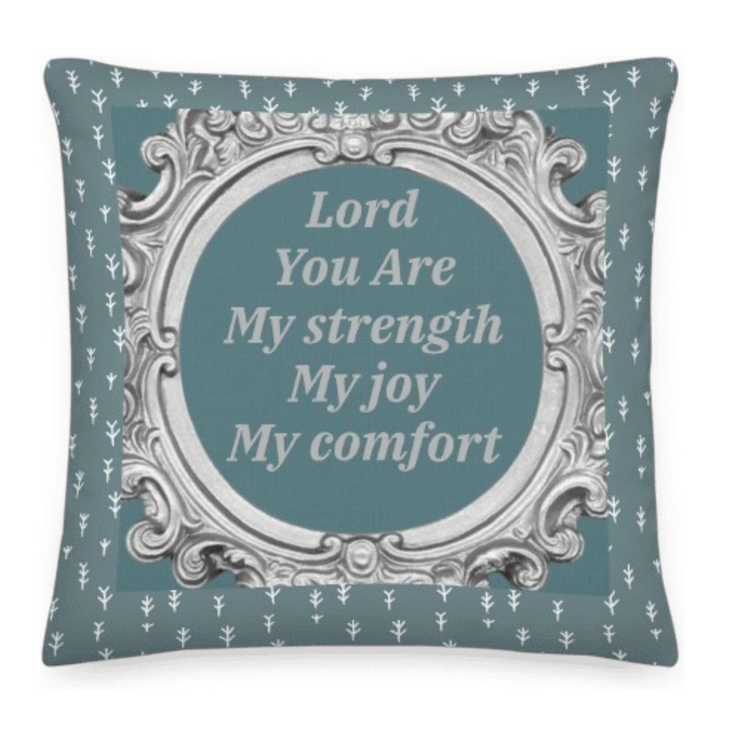 Cushion - Lord you are - dusk blue