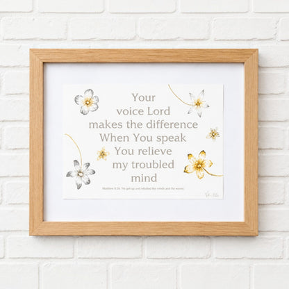 Framed art work - Your Voice