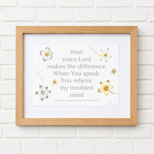 Framed art work - Your Voice